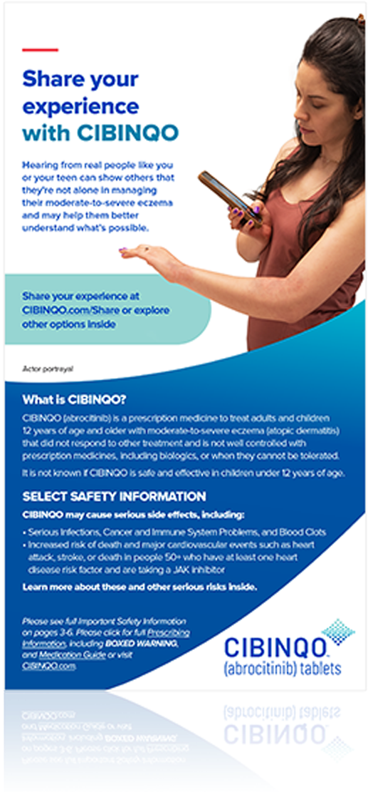 CIBINQO® (abrocitinib) share your experience brochure