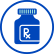 Prescription pill bottle icon